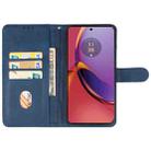 For Motorola Moto G85 Leather Phone Case(Blue) - 3