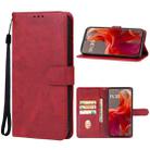 For Motorola S50 Neo Leather Phone Case(Red) - 1