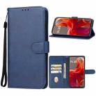 For Motorola S50 Neo Leather Phone Case(Blue) - 1