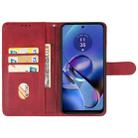 For Motorola Moto G64y 5G Leather Phone Case(Red) - 3