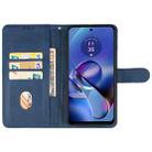 For Motorola Moto G64y 5G Leather Phone Case(Blue) - 3