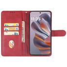 For Motorola Edge 50 Neo Leather Phone Case(Red) - 3