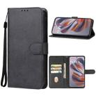 For Motorola Edge 50 Neo Leather Phone Case(Black) - 1