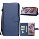 For Motorola Edge 50 Neo Leather Phone Case(Blue) - 1