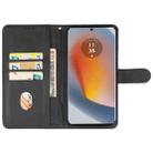 For Motorola Edge 50 Leather Phone Case(Black) - 3