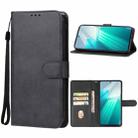 For vivo iQOO Neo8 / Neo8 Pro Leather Phone Case(Black) - 1