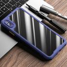For iPhone X / XS iPAKY Dawn Series Airbag Shockproof TPU Case(Blue) - 1