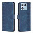 For Xiaomi 13 Pro Plaid Embossed Leather Phone Case(Blue) - 1