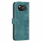 For Xiaomi Poco X3 / X3 NFC Plaid Embossed Leather Phone Case(Green) - 3