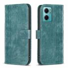 For Xiaomi Redmi 10 5G / Note 11E Plaid Embossed Leather Phone Case(Green) - 1