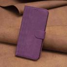 For Xiaomi Redmi Note 13 Pro 4G Global Plaid Embossed Leather Phone Case(Purple) - 2