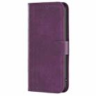 For Xiaomi Redmi Note 13 Pro 4G Global Plaid Embossed Leather Phone Case(Purple) - 3