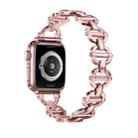 Ladder Buckle Metal Watch Band For Apple Watch Ultra 2 49mm(Pink) - 1