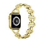 Ladder Buckle Metal Watch Band For Apple Watch Ultra 2 49mm(Gold) - 1