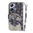 For Infinix Hot 30 Play 3D Colored Horizontal Flip Leather Phone Case(Hug Cat) - 3