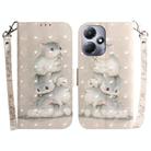 For Infinix Hot 30 Play 3D Colored Horizontal Flip Leather Phone Case(Squirrels) - 1