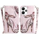 For Infinix Hot 30i 3D Colored Horizontal Flip Leather Phone Case(Butterfly High-heeled) - 1