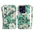 For Infinix Note 30 3D Colored Horizontal Flip Leather Phone Case(Watercolor Flower) - 1