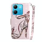 For Infinix Smart 7 African 3D Colored Horizontal Flip Leather Phone Case(Butterfly High-heeled) - 3