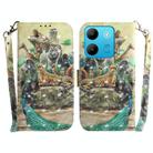 For Infinix Smart 7 African 3D Colored Horizontal Flip Leather Phone Case(Zoo) - 1