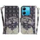 For Infinix Smart 7 African 3D Colored Horizontal Flip Leather Phone Case(Hug Cat) - 1