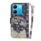 For Infinix Smart 7 African 3D Colored Horizontal Flip Leather Phone Case(Hug Cat) - 3