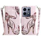 For Infinix Note 30 VIP 3D Colored Horizontal Flip Leather Phone Case(Butterfly High-heeled) - 1