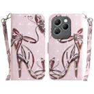 For Infinix Hot 40 / Hot 40 Pro 3D Colored Horizontal Flip Leather Phone Case(Butterfly High-heeled) - 1