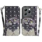 For Infinix Hot 40 / 40 Pro 3D Colored Horizontal Flip Leather Phone Case(Hug Cat) - 1