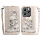 For Infinix Hot 40 / 40 Pro 3D Colored Horizontal Flip Leather Phone Case(Squirrels) - 1