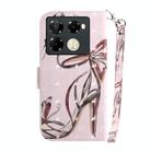 For Infinix Note 40 Pro 4G / 40 Pro 5G 3D Colored Horizontal Flip Leather Phone Case(Butterfly High-heeled) - 3