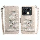 For Infinix Note 40 Pro 4G / 40 Pro 5G 3D Colored Horizontal Flip Leather Phone Case(Squirrels) - 1