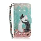 For Infinix Note 40 Pro 4G / Note 40 Pro 5G 3D Colored Horizontal Flip Leather Phone Case(Black White Cat) - 2