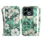 For Infinix Note 40 3D Colored Horizontal Flip Leather Phone Case(Watercolor Flower) - 1