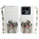 For Infinix Note 40 3D Colored Horizontal Flip Leather Phone Case(Pug) - 1