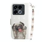 For Infinix Note 40 3D Colored Horizontal Flip Leather Phone Case(Pug) - 3