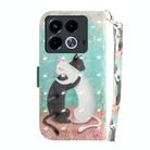 For Infinix Note 40 3D Colored Horizontal Flip Leather Phone Case(Black White Cat) - 3