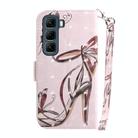 For Infinix Hot 50 4G 3D Colored Horizontal Flip Leather Phone Case(Butterfly High-heeled) - 3