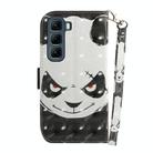 For Infinix Hot 50 4G 3D Colored Horizontal Flip Leather Phone Case(Angry Bear) - 3