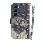 For Infinix Hot 50 4G 3D Colored Horizontal Flip Leather Phone Case(Hug Cat) - 3