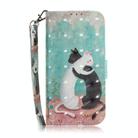 For Infinix Hot 50 4G 3D Colored Horizontal Flip Leather Phone Case(Black White Cat) - 2