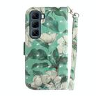 For Infinix Hot 50 5G 3D Colored Horizontal Flip Leather Phone Case(Watercolor Flower) - 3