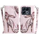 For Infinix Note 40 5G 3D Colored Horizontal Flip Leather Phone Case(Butterfly High-heeled) - 1