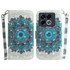 For Infinix Note 40 5G 3D Colored Horizontal Flip Leather Phone Case(Peacock Wreath) - 1