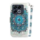 For Infinix Note 40 5G 3D Colored Horizontal Flip Leather Phone Case(Peacock Wreath) - 3