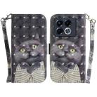 For Infinix Note 40 5G 3D Colored Horizontal Flip Leather Phone Case(Hug Cat) - 1