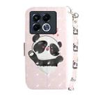 For Infinix Note 40 5G 3D Colored Horizontal Flip Leather Phone Case(Heart Panda) - 3