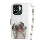 For Infinix Hot 50i / Smart 9 3D Colored Horizontal Flip Leather Phone Case(Pug) - 3