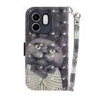 For Infinix Hot 50i / Smart 9 3D Colored Horizontal Flip Leather Phone Case(Hug Cat) - 3