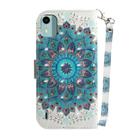 For Nokia C12 3D Colored Horizontal Flip Leather Phone Case(Peacock Wreath) - 3